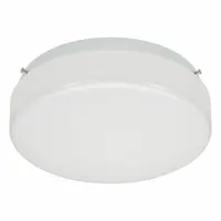 LED Flush Mount: 11 in Dia, White, 3 in Ht, 1,500 lm, 2700K/3000K/3500K/4000K/5000K, 17 W, 120V AC (MPN C2F11L5AJUDWH)