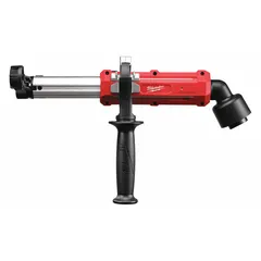This universal on-tool vacuum attachment is designed for use with SDS-Plus rotary hammers during drilling. It connects to a separate vacuum to capture dust and debris, helping maintain a cleaner work environment. Maximum diameter capacity is 1 1/8 inches.