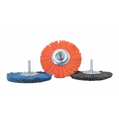 DICO 4 in 240 Grit Nylon Wire Wheel Brush Kit - Drill & Die Grinder Wire Brush Kits