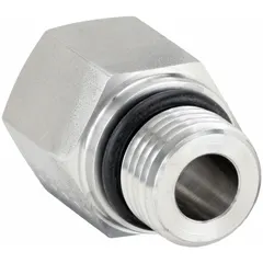 This extreme pressure threaded pipe fitting is made from 316 stainless steel. It has a 3/8 in male threaded end and a female NPT threaded end. Suitable for high-pressure hydraulic and pneumatic systems requiring leak-free connections.