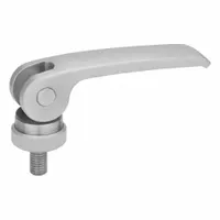 JW WINCO Cam Handle: Adjustable, Stainless Steel, #8-32, 0.47 in Thread Lg, 1.73 in Handle Lg (MPN 927.5-44-8X32-12-A)