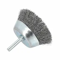 This cup brush is designed for light cleaning of carbon steel surfaces. The crimped steel fill removes rust, scale, and light weld splatter without aggressive cutting. Suitable for surface preparation and finishing in metal fabrication and maintenance applications