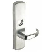 This VON DUPRIN mechanical exit device trim is a silver (US26D) lever-type outside trim for mortise-style exit devices. It is configured for right-hand reverse (RHR) doors and is not ADA compliant. Used in commercial and institutional settings to provide outside access while maintaining egress functionality