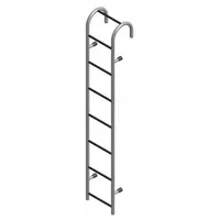 COTTERMAN Straight Ladder: 6 ft Ladder Size, Steel, 300 lb Load Capacity, 29 lb Wt, 6 Rungs (MPN ST06AL C1)
