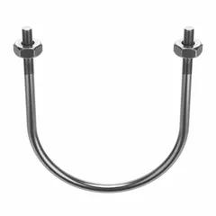 This stainless steel U-bolt is designed for securing 12-inch pipes to structural supports. With a 7/8"-9 thread size and 16 1/16-inch inside height, it provides corrosion resistance in industrial piping systems such as water treatment, chemical processing, and HVAC.
