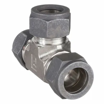 PARKER Single-Ferrule Stainless Steel Tee Fitting - Single-Ferrule Stainless Steel Fittings