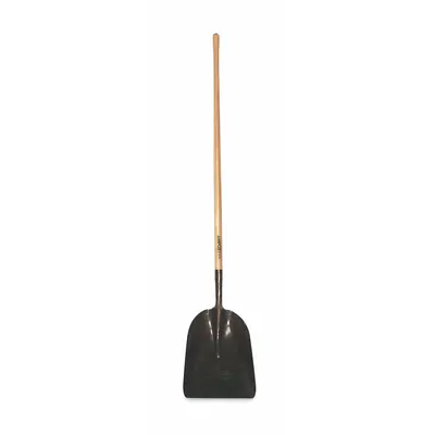 AMPCO Non-Sparking Scoop Shovel: Non-Sparking, 2 Ribs, Aluminum-Bronze Alloy - Standard Scoop Shovels