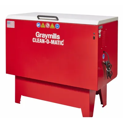 GRAYMILLS Parts Washer: For Solvent-Based Solution Base Type, Manual, Steel - Base-Mounted Parts Washers