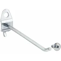 TRITON PRODUCTS Single Rod Pegboard Hook: 1/4 in_1/8 in Peg Hole, 4 in x 3/4 in x 1 1/2 in, 10 PK (MPN 71413)