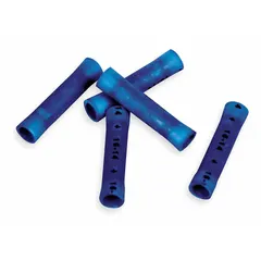 Vinyl-insulated butt splice connector for joining two wires of 22 AWG to 18 AWG. Rated for 1000 V. Suitable for use in electrical wiring applications such as control panels, automotive wiring, and general maintenance. Pack of 1000.