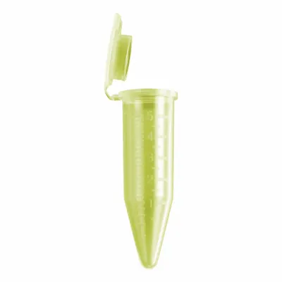 OEM APPROVED VENDOR C2500-Y Polypropylene Centrifuge Tube, 5 mL, Conical, Yellow - Plastic Centrifuge Tubes