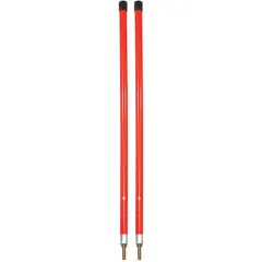 Fluorescent orange stud-mount marking accessory for fleet and vehicle maintenance equipment. Designed for straightforward installation on snowplow blades, trailers, or other industrial vehicles to improve visibility and safety.