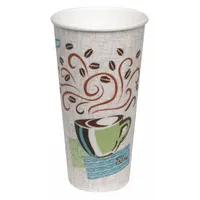DIXIE Disposable Hot Cup: 20 oz Capacity, Multi, Paper, Individually Wrapped, Coffee Haze, 500 PK (MPN 5320CD)