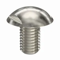 Truss-head panel screw with spanner drive, made from 316 stainless steel with plain finish. Thread size M12x1.75, length 20 mm, width across flats 19 mm. Suitable for use in food processing, pharmaceutical, and sanitary equipment where corrosion resistance and cleanability are required.