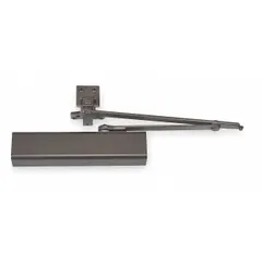 ASSA ABLOY ACCENTRA Door Closer: Parallel Mounting Type, Grade 1 - Heavy Duty, Bronze, 13 in Lg (MPN UNI3501 x 690). Key specifications — Manufacturer Part Number: UNI3501 x 690; Brand: ASSA ABLOY ACCENTRA; Closer Series: 3000; Closer Type: Non-Hold Open; Location Use: Interior/Exterior; Spring Type: Adjustable; Product Type: Door Closer; Spring Size: 6.