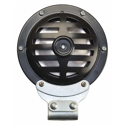 WOLO 372LC-24/48 High Tone Electric Horn, 24-48V DC, Black Painted Finish - Electric-Powered Horns