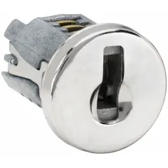 This cylinder is designed for cabinet and drawer locks in commercial furniture, lockers, and storage units. It features a 1/2 in diameter and a nickel finish. Keyed alike configuration allows multiple locks to operate with the same key.