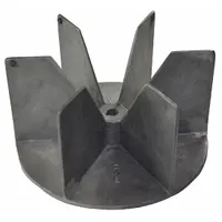 Blower Wheel: Radial, 7 3/4 in Dia, CW/CCW, Aluminum Wheel, 1 Inlets, 1/2 in Bore, 1,750 RPM Max