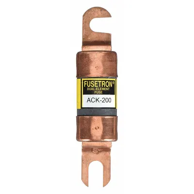 BUSSMANN Forklift Limiter Fuse: ACK Series, Bolt-On, Gen Purpose, 200 A, 72 V DC - Time-Delay Bolt-On Fuses
