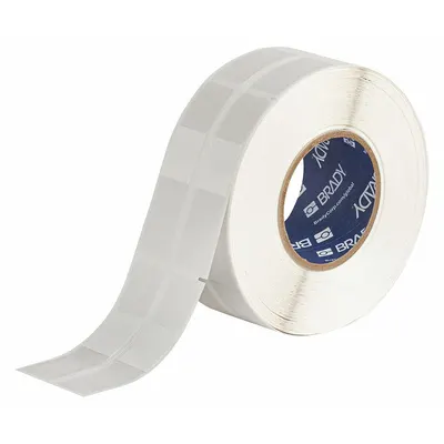 BRADY Wraparound Label Roll, 3 1/8 in x 1 in, White Matte Vinyl, for 8-4 AWG - Brady Precut Label Rolls