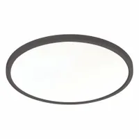 LED Flush Mount: 15 5/8 in Dia, Black, 1 in Ht, 2,525 lm, 3000K/4000K/5000K, 25 W, 120V AC, EGRF (MPN EGRF1625LAJUDBK)