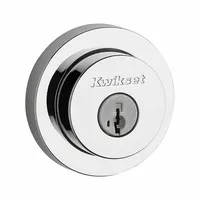 KWIKSET Double Cylinder Deadbolt: Cylindrical, 1 3/4 in Door Thick - Max, Chrome (MPN 159-RDT-26-SMT-6AL-STRKP-K3)