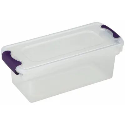 HOMZ Clearview Tote with Latch-On Lid - Clearview Totes with Latch-On Lids