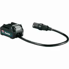 This adapter allows a single Makita 40V XGT battery to power compatible Makita cordless tools. It features one port and is an adapter-only unit, enabling tool operation without a dedicated battery platform. Suitable for construction, maintenance, and industrial applications.