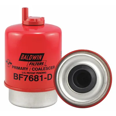 BALDWIN FILTERS Fuel Filter: Cartridge, 5 1/4 in Overall Lg, 3 5/16 in Outside Dia - Can-Type Fuel/Water Separators