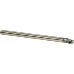 This indexable boring bar features a positive rake geometry and left-hand orientation, designed for internal turning operations on machining centers and lathes. It is used for finishing bores, creating precise internal diameters, and achieving smooth surface finishes in metalworking.