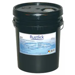 This corrosion inhibitor is a wet lubricant film designed for long-term indoor protection of metal surfaces. It is suitable for use in machining, manufacturing, and industrial maintenance applications where a maximum operating temperature of 160°F is not exceeded. Supplied in a 5-gallon container.