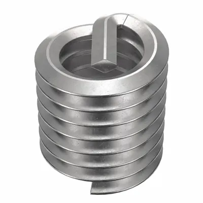 HELI-COIL Helical Insert: Tanged Tang Style, Free-Running, 5/16"-18 Thread Size, Plain - Free-Running Tanged Helical Inserts