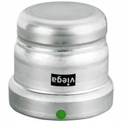 Press-fit cap for terminating 4 in stainless steel pipe systems. Features an EPDM seal and is rated for a maximum operating pressure of 200 psi. Used in commercial plumbing, HVAC, and industrial water applications requiring a leak-proof end closure.