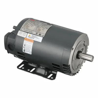 Dayton General Purpose Motor: C-Face/Rigid Base Mount, Open Drip Proof, 1 1/2 hp - C-Face with Rigid Base 3-Phase General Purpose AC Motors