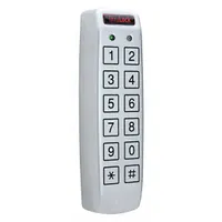 DYNALOCK keypad for access control applications. Measures 2 inches in width. Available in White finish. Suitable for use with electromagnetic locking systems in commercial and industrial facilities