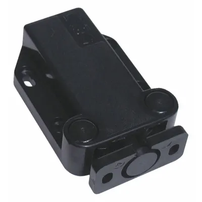SUGATSUNE MC-37/BLK-1 Plastic Grab Catch, Push Action, 5/8 in Ht, 1 9/16 in Wd - Grab Catches