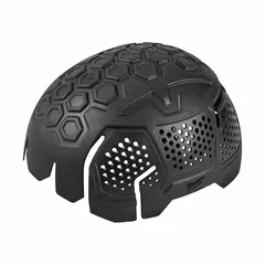 This black ABS bump cap insert provides head protection venting for improved airflow inside bump cap shells. Suitable for use in environments where minor head bumps are a risk, such as warehouses, assembly lines, and maintenance areas. Compatible with Milwaukee bump cap shells.