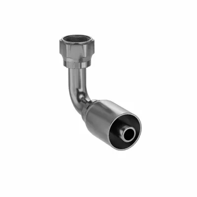 Parker 90° Elbow Crimp Hydraulic Hose Fitting - Parker Crimp Hydraulic Hose Fittings with ORS Connection