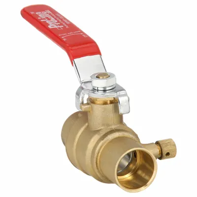 OEM Brass Stop & Waste Valve, 3/4 in, Sweat x Sweat, Lever Handle - Brass Stop & Waste Valves