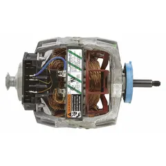 Genuine OEM drive motor for Whirlpool washing machines and dryers. Powers drum rotation during wash and dry cycles. Suitable for replacement in residential and commercial laundry equipment.