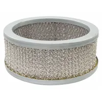 Round-oval engine air filter with axial seal, 2 3/4 in overall height. Designed for construction equipment to trap airborne contaminants and protect engines