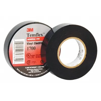 3M Electrical Tape: 3/4 in Wd, 36 yd Lg, 7 mil Thick, Vinyl, Rubber, 600 V Volt Rating - General Purpose Electrical Tape