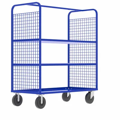VALLEY CRAFT Dual-Side-Access Wire Shelf Cart - Dual-Side-Access with Wire Shelves