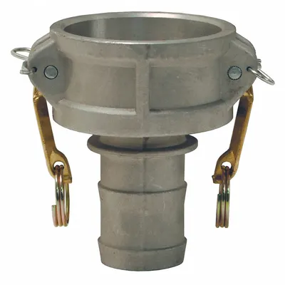 DIXON VALVE & COUPLING Cam and Groove Coupling: 3 in Coupling Size, 4 in Hose Fitting Size, 8 1/2 in Overall Lg - Type C Aluminum Cam & Groove Fittings