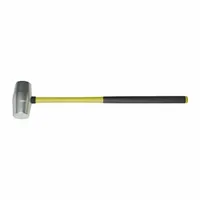 Non-Sparking Hammer: Fiberglass Handle, 6 lb Head Wt, 2 3/4 in Dia, 6 in Head Lg, 32 in Overall Lg (MPN AM10ALFG)