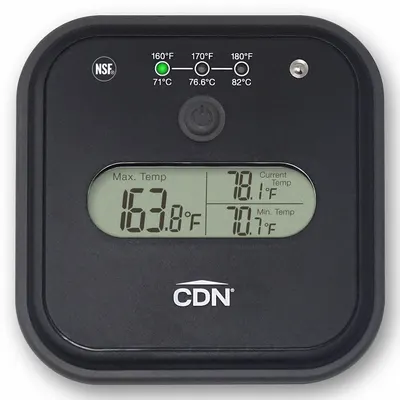 CDN DW2 Dishwasher Thermometer, LCD, NSF Certified, 4 13/16 in Overall Length - Dishwasher Thermometers