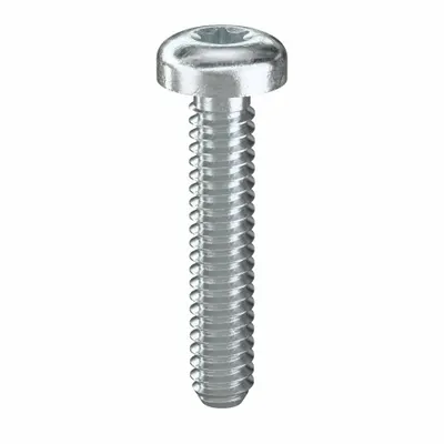 TAMPER PRUF SCREW Machine Screw: #10-24 Thread Size, 1 in Lg, Steel, Zinc-Plated, Pan, Torx/Star - Pan Head Machine Screws