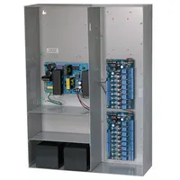 The ALTRONIX MAXIMAL7 is a power supply board housed in a steel enclosure, operating on 115V AC input and providing 24 VDC output at 9.4 A. It features 16 fuses for individual circuit protection. This unit is used for fused power distribution in industrial control systems, security panels, and access control equipment