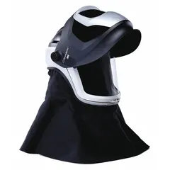 Universal-headgear-size welding helmet designed for integration with supplied-air or powered-air respiratory systems. Includes complete helmet assembly for head and face protection in industrial welding environments.