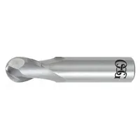 This OSG carbide ball end mill is designed for general purpose milling of metals and alloys. The 2-flute geometry supports efficient chip evacuation in slotting and roughing operations. Typical applications include contouring, profiling, and 3D machining in mold and die making, aerospace, and automotive sectors